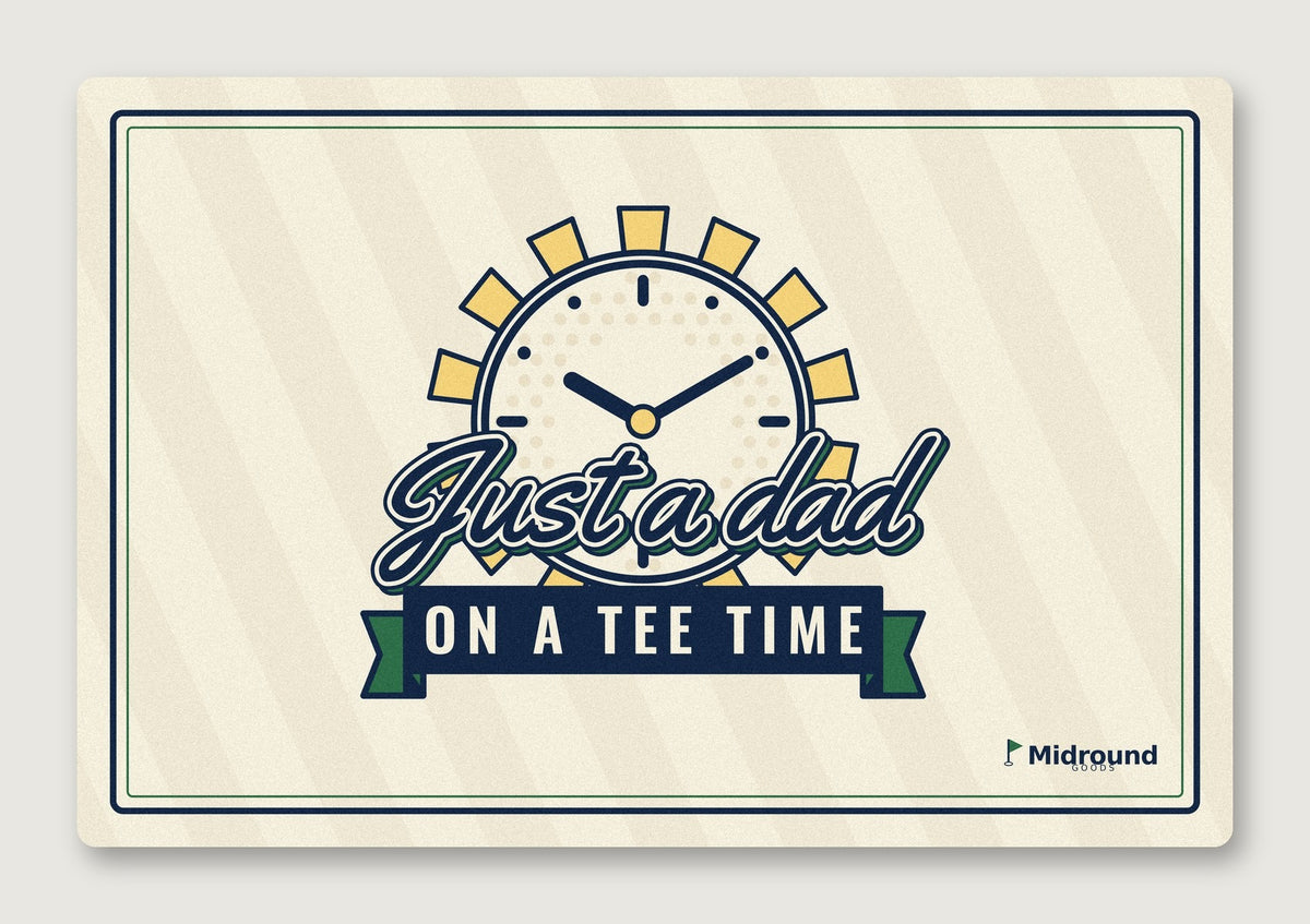 Golf Towel, Just a dad on a tee time
